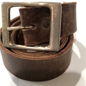 Vintage leather belt brown size 34/35